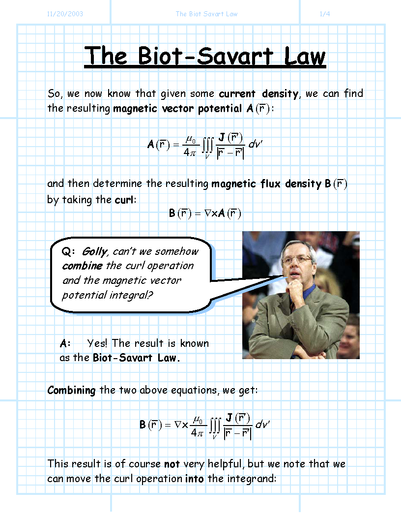 Biot savart law derivation pdf